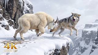 Mutige Ziege entkommt Wolfsangriff mit Kopfstoß | Tierdokumentation