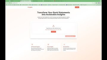 Finsights - AI-Powered Bank Statement Analyzer