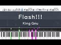 King Gnu「Flash!!!」〈ピアノ楽譜〉