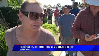 Hundreds Of Free Turkeys Handed Out