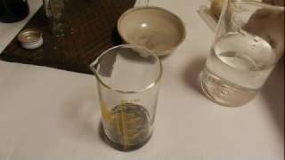 Химия из батарейки - Хлорид аммония - Хлорид олова(II) реактив на ионы золота