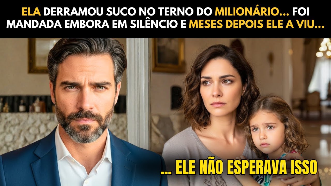 ELA DERRAMOU SUCO NO TERNO DO MILIONÁRIO.. FOI MANDADA EMBORA EM SILÊNCIO E MESES DEPOIS ELE A VIU..