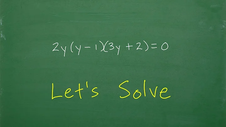 2y(y – 1)(3y+ 2)=0 Let’s solve this equation step-by-step…