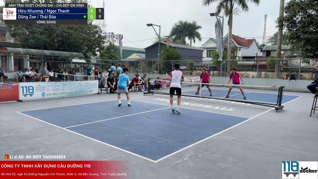 Trực Tiếp - Giải Pickleball Cup Anh Trai Vượt Chông Gai - Chị Đẹp Em Xinh Bắc Quang 2026