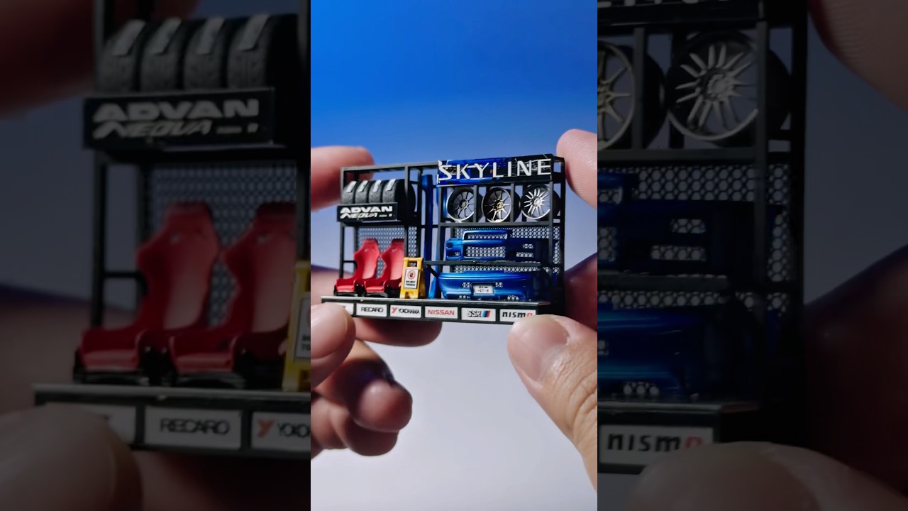 Parts And Accessories Rack For 1/64 Scale Auto Parts Diorama