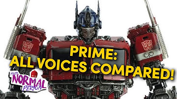 ALL THE VOICES OF PRIME - TRANSFORMERS VOICE COMPARISON