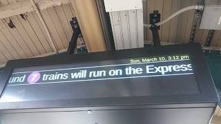 IRT Subway: 7 Train Countdown Clock at Junction Blvd and Main St Flushing