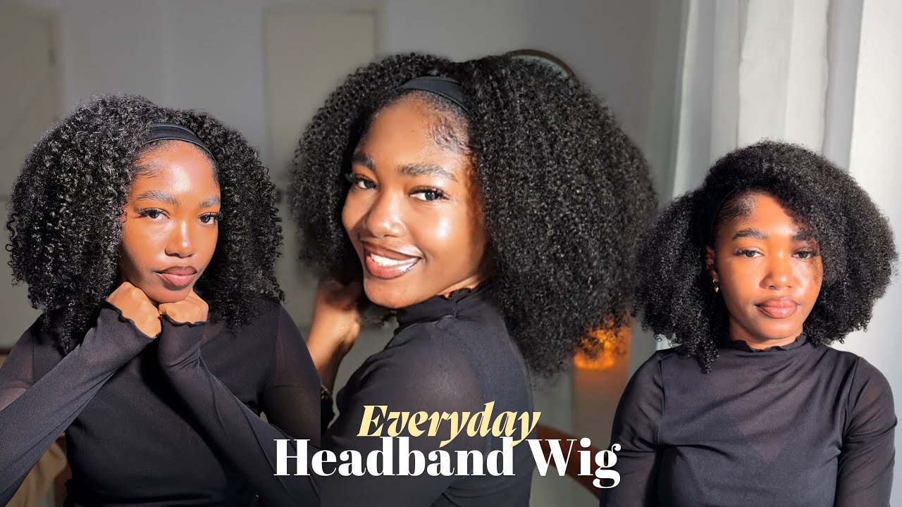Super Easy and versatile Everyday Headband Wig | wash n’go & Twist out