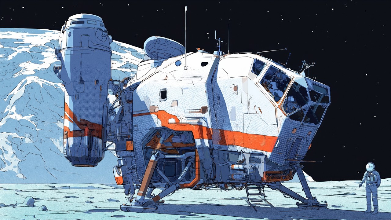 Chill Lofi Beats and VVM Space Corp Concept Art