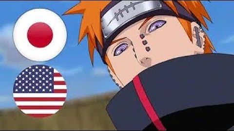 Sub vs Dub - Pain Destroys Konoha (Leaf Village) Almighty Push vs Shinra Tensei