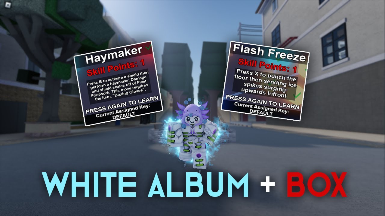 Вайт Альбум + бокс новая имба для PvP [White Album + Box] YBA YouTube