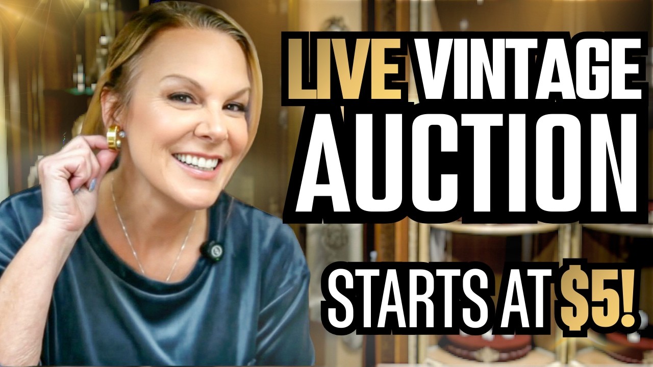 LIVE Vintage Jewelry Auction | Designer Pieces Starting at $5 | Friday 4PM CST