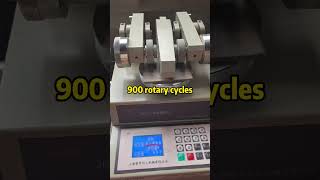 1000 revolutions abrasion test completed.Wear loss is far below EU standard.