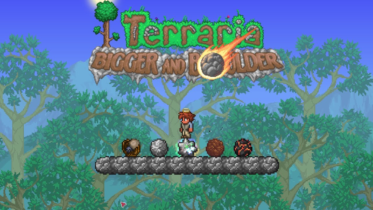 Everything Boulder-related in Terraria's "Bigger and Boulder" Update (1.4.5)