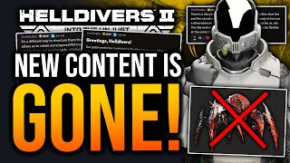 Helldivers 2 Devs Remove Content Due to Backlash!