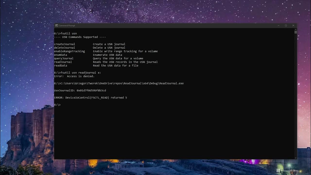 Using unprivileged account to read NTFS Journal YouTube