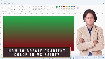 how to create gradient color in ms paint?