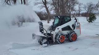 Moving Deep snow with a S185#work,#snow,#clean,#turbo,#satisfying,#diesel,#nice,#fyp,#storm by mrsmel269 60 views 3 weeks ago 6 minutes, 2 seconds