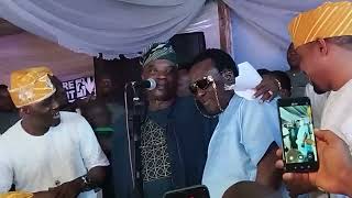 SAHEED OSUPA SHOCK PASUMA ON STAGE AS HE COLLECT MIC FROM K1 DE ULTIMATE TO SING@ALAWIYE 50 BIRTHDAY