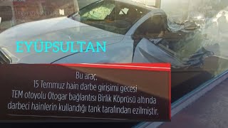 15 Temmuz Darbe Gi̇ri̇şi̇mi̇nde Tank İle Ezi̇len Araç, İstanbul
