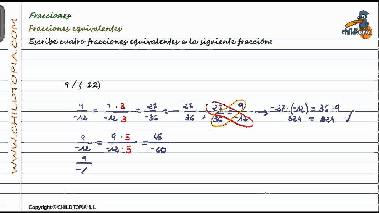 Números racionales: fracciones equivalentes - YouTube