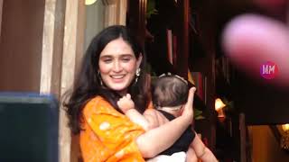 Pankhuri Awasthy Rode With Her Daughter Present At Gauhar Khan Son Birthday