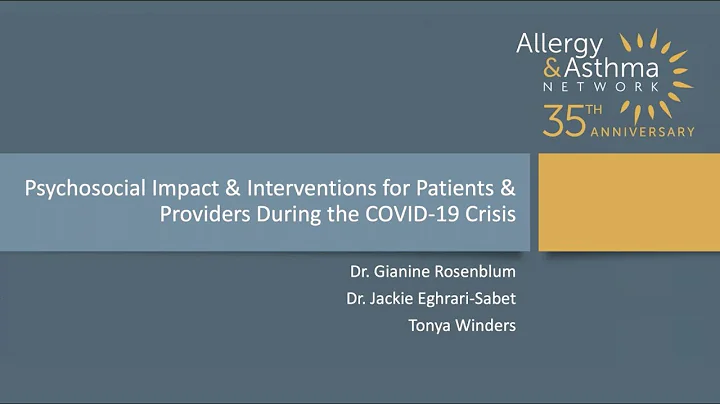 Psychosocial Impact & Interventions for Patients & Providers During the COVID-19 Crisis