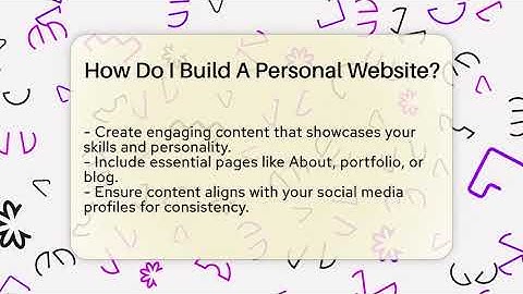 How Do I Build A Personal Website? - Everyday-Networking