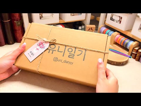 4K HAUL 🛍️8월 하반기 신상품 같이 구경해봐요 Stationery haul / Unboxing / Scrapbooking Journaling / 다꾸 / コラージュ素材