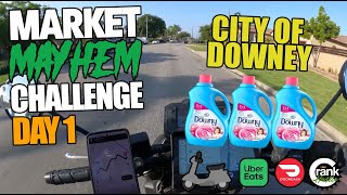 Market Mayhem Challenge | Food Deliveries ALL OVER California Markets On Scooter | Day 1