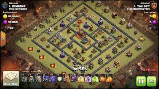 Crushing this Th10 Popular Square base using Gowibo!!💪👌
