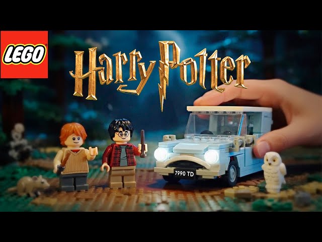 ⚡ LEGO Harry Potter | Building the Flying Car with Harry & Ron | ASMR