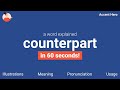 COUNTERPART - Meaning and Pronunciation