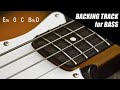 Bass backing track funk rock disco e minor