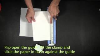 How to use the Carl GP-130N Loose Leaf Paper Punch