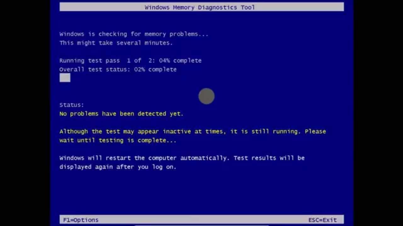 Memory diagnostic tool. Memory diagnostic tool
