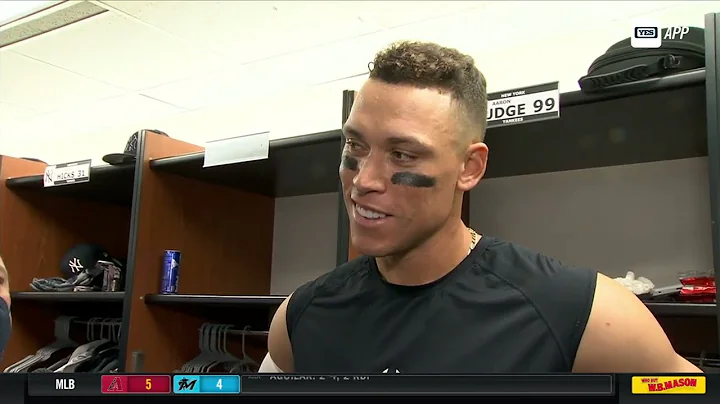 Aaron Judge's reaction to young fan receiving his home run ball in Toronto