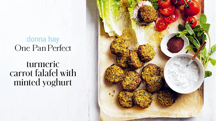 turmeric carrot falafel with minted yoghurt | One ...