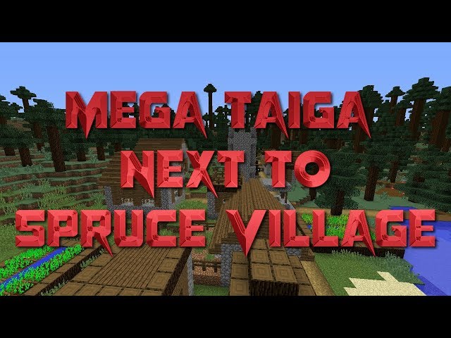 Minecraft Seeds on X: Minecraft mega taiga seed 1.8.4 by the sea