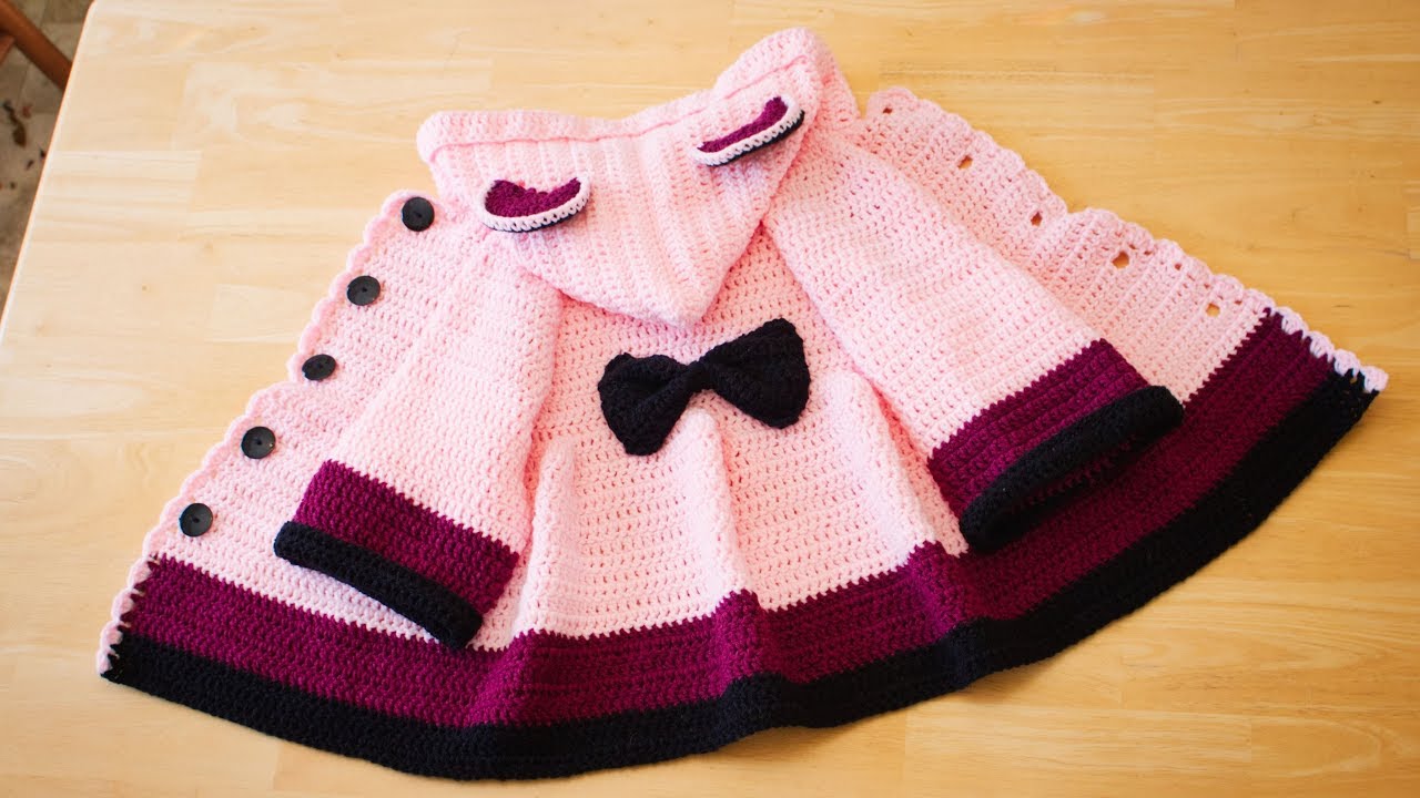 เสื้อกันหนาวเด็กโครเชต์ ถักง่าย ลายเดียวทั้งตัว ภาค1/2 | Maisie Crochet