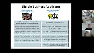 Business Assistance Loan Program Webinar 11/18/21