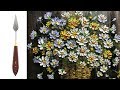 Challenge #19 | Pretty hanging basket of wild flowers Heavy body ACRYLIC Paint