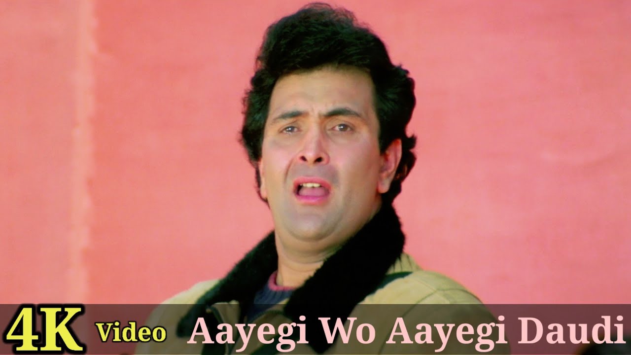 Aayegi Wo Aayegi Daudi Chali Aayegi 4K Video Song  Anmol  Manisha Rishi Kapoor Udit Narayan HD