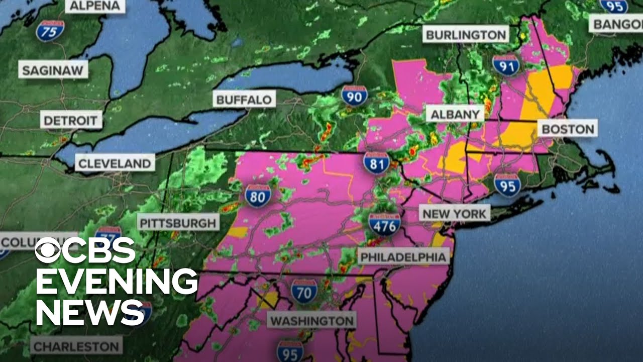 Severe storms threaten Northeast and Central U.S.