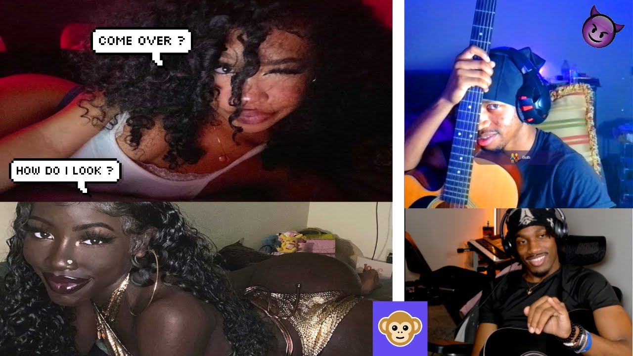 USING A GUITAR TO PULL BADDIES😍 (MONKEY APP)