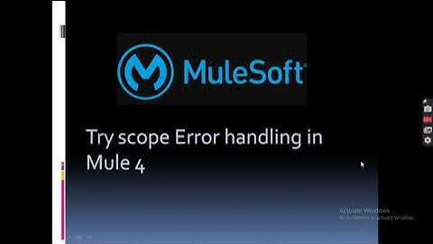 Error Handling in Mule 4