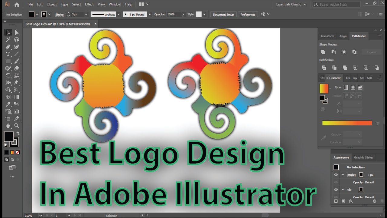 Crystallize Tool Logo Design In illustrator | How To Use Crystallize Tool Illustrator Tutorial
