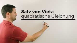 Satz Von Vieta Quadratische Gleichung Lösen Nullstellen Bestimmen Mathe By Daniel Jung