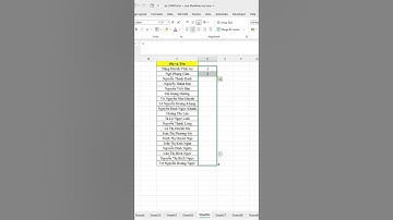 [Thủ thuật Excel] ĐẢO NGƯỢC THỨ TỰ NỘI DUNG TRONG CỘT EXCEL! #shorts