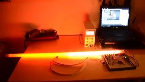 DIYino demo of Neopixel lightsaber blade with LSOS